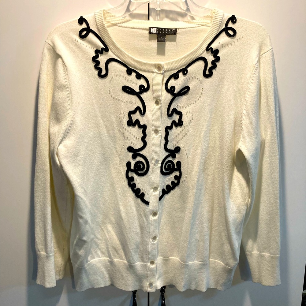 Carole Little Embellished Sweater